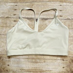 Gymshark V Neck Sports Bra Light Yellow